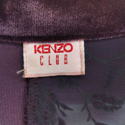 ケンゾー KENZO CLUB 90S ベロア切替ブラウス レディース JPN:38
