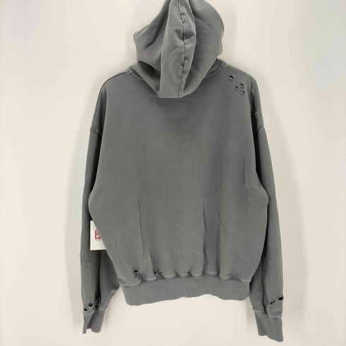 ノーマニュアル NOMANUAL DAMAGED HOODIE メンズ