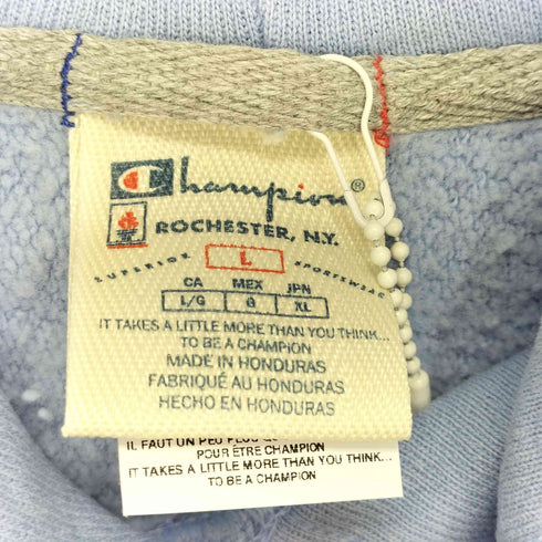 チャンピオン Champion ARENE REVERSE WEAVE PO HOOD WASHERD STALET BLUE メンズ import:L