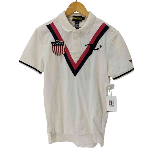 ラグビーラルフローレン Rugby Ralph Lauren 星条旗 ナンバリング 刺繍 ラガーシャツ メンズ JPN:S