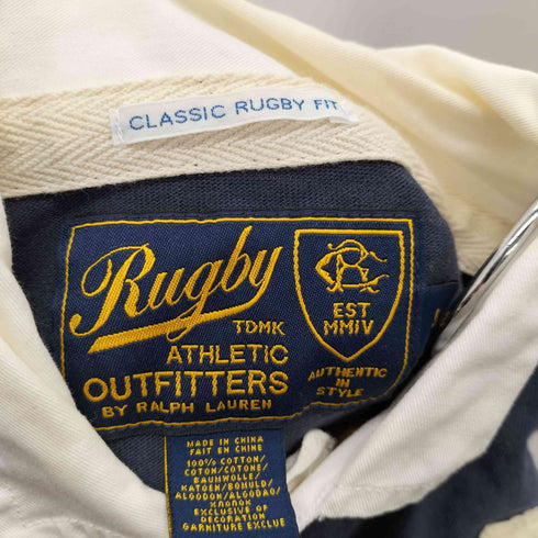 ラグビーラルフローレン Rugby Ralph Lauren エンブレム刺繍 ラガーシャツ メンズ JPN:S
