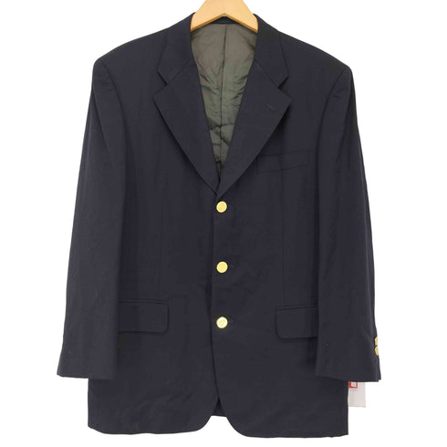 ロロピアーナ Loro Piana CONBRIO CLASSIC イタリア製 紺ブレ 金ボタン テーラードジャケット メンズ 175