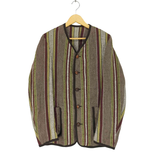 ニッチ niche. アルゼンチンラグストライプカーディガンジャケット メンズ JPN:L