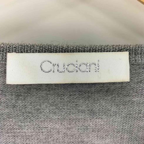 クルチアーニ Cruciani GIROCOLLO イタリア製 ウール クルーネック ニット メンズ 48