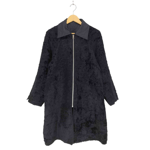 ミッシェルクラン MICHEL KLEIN リバーシブルファーロングブルゾン レディース JPN:38