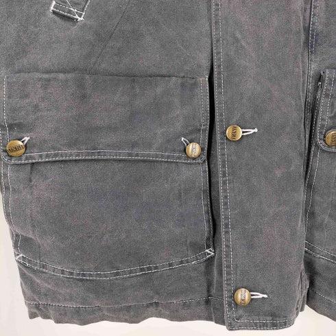 USED HARD WARE 襟コーズ 裏地総柄キルティング 中綿 ハンティングジャケット メンズ