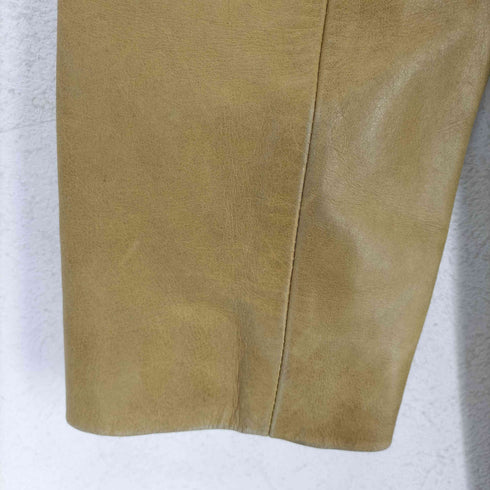 オゾック OZOC カウレザーステンカラーコート レディース 38