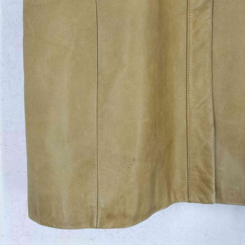 オゾック OZOC カウレザーステンカラーコート レディース 38