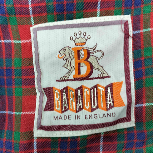 バラクータ BARACUTA 70-80S 英国製 AEROジップ G9 裏地チェック スウィングトップ ハリントン ジャケット ブルゾン メンズ UK:38