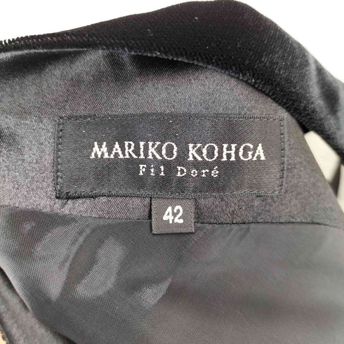 MARIKO KOHGA ベロア 半袖ワンピース レディース JPN:42