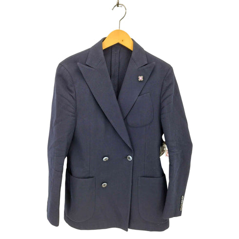 ラルディー二 LARDINI イタリア製 ダブルブレスト テーラードジャケット メンズ 46