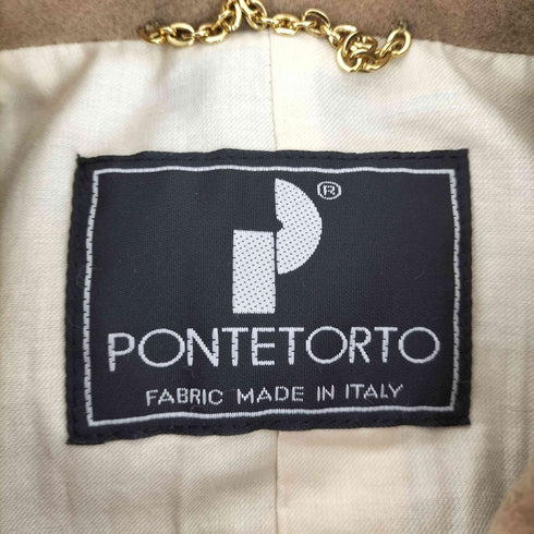 PONTETORTO MADE IN ITALY ウールナポレオンコート レディース