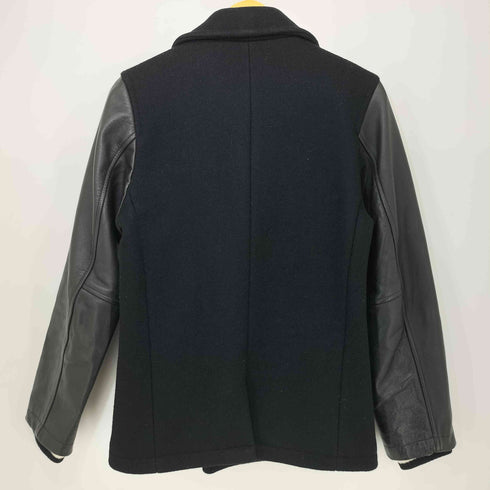 フィグベル PHIGVEL カウレザー切替 ウール Pコート メンズ JPN:2