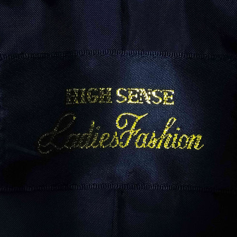 HIGH SENSE Ladies Fashion ウールカシミヤ フォックスファー 比翼コート レディース JPN:L