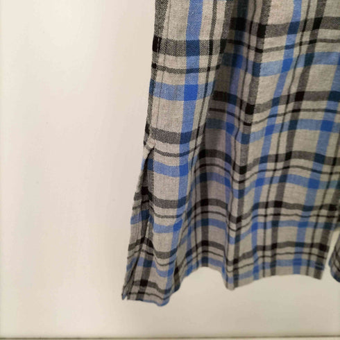 ヒステリックグラマー HYSTERIC GLAMOUR ヒスベア ワンポイント刺繍 ネルシャツ ワンピース レディース FREE