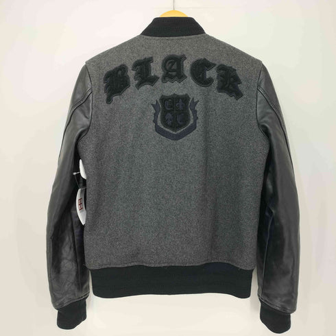 カスタムカルチャー CUSTOM CULTURE 00s Y2K 袖レザー メルトン スタジアムジャンパー スタジャン メンズ JPN:44
