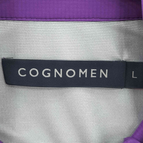 コグノーメン COGNOMEN フロントロゴ刺繍 フルジップ ナイロン トラックジャケット メンズ JPN:L