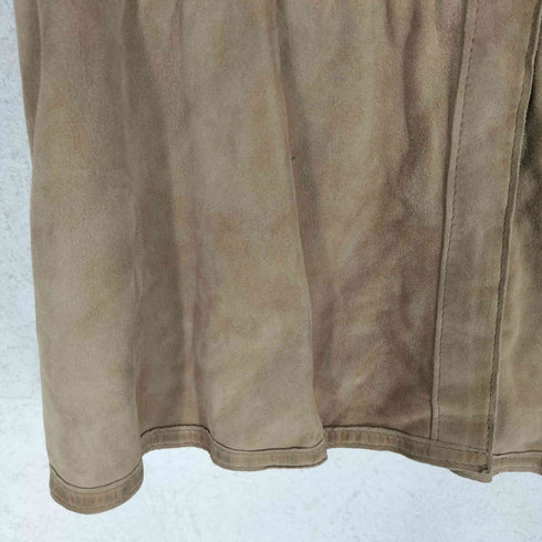 バナナリパブリック BANANA REPUBLIC ラムスエードノーカラーシャツブラウス レディース S