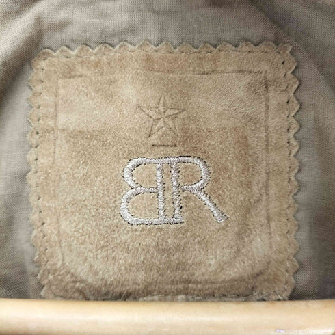 バナナリパブリック BANANA REPUBLIC ラムスエードノーカラーシャツブラウス レディース S