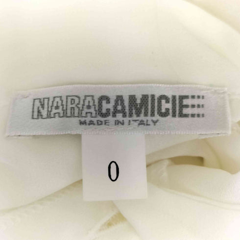ナラカミーチェ NARACAMICIE ジョーゼットボウタイダブルフリルブラウス レディース 0