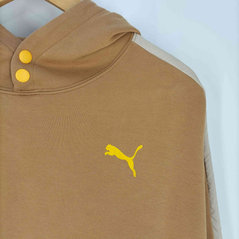 プーマ PUMA 異素材ミックス オーバーサイズフーディスエット レディース JPN:XL