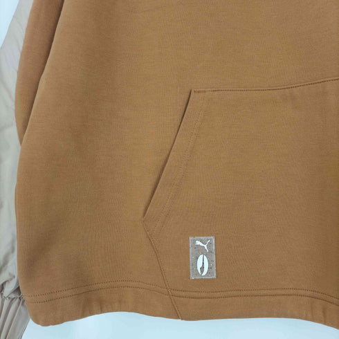 プーマ PUMA 異素材ミックス オーバーサイズフーディスエット レディース JPN:XL