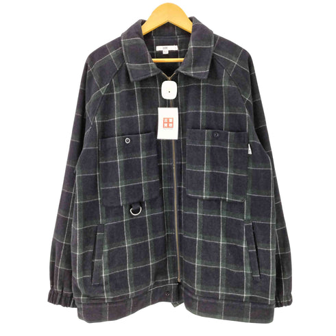 ドープ DOPE 19AW タータンチェック Dカン ウール ポリ ジップアップ シャツ ジャケット メンズ JPN:XL