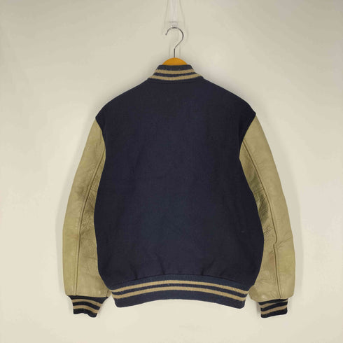 バトウィン BUTWIN 60S~70S アームレザー ウールスタジャン メンズ US:40