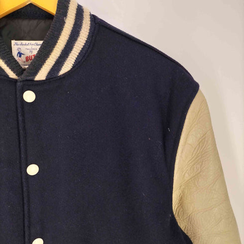 バトウィン BUTWIN 60S~70S アームレザー ウールスタジャン メンズ US:40