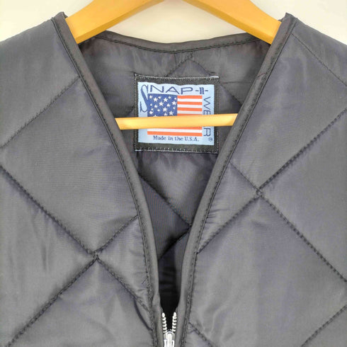 SNAP’N’WEAR USA製 キルティングベスト メンズ