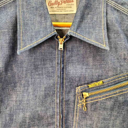 ワコマリア WACKO MARIA 91-B型 GUILTY PARTIES DENIM JACKET チェーンステッチ デニムブルゾン メンズ import:S