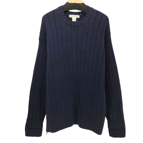 バナナリパブリック BANANA REPUBLIC 90s ボックスフィット リブ編み コットンニット メンズ import:XL