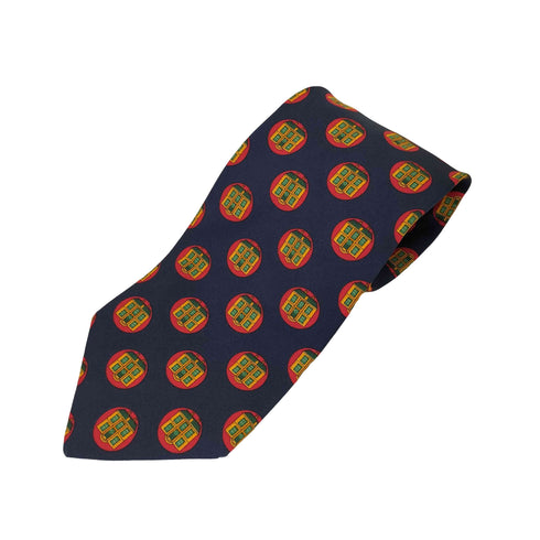 イヴサンローラン Yves Saint Laurent シルク100% 総柄 ネクタイ メンズ