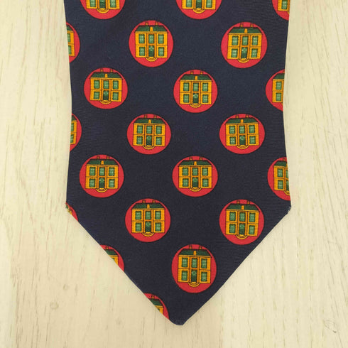 イヴサンローラン Yves Saint Laurent シルク100% 総柄 ネクタイ メンズ