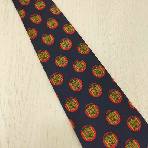 イヴサンローラン Yves Saint Laurent シルク100% 総柄 ネクタイ メンズ