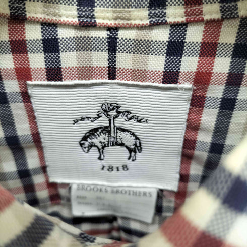 ブルックスブラザーズ BROOKS BROTHERS チェック柄 ボタンダウン長袖シャツ メンズ BB0