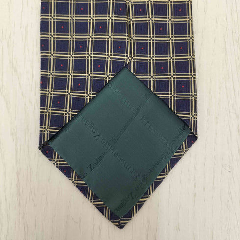 エルメネジルドゼニア Ermenegildo Zegna 100% シルク 総柄 ネクタイ メンズ