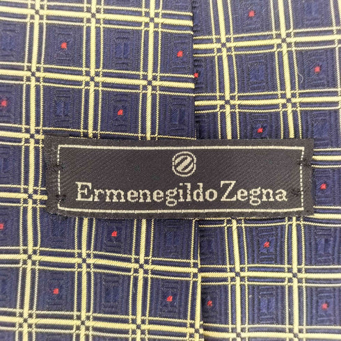 エルメネジルドゼニア Ermenegildo Zegna 100% シルク 総柄 ネクタイ メンズ