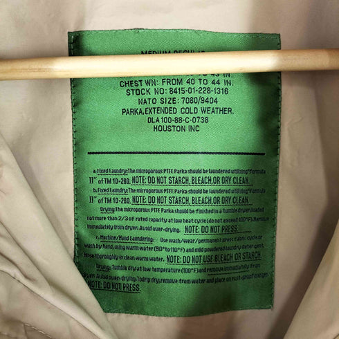 ヒューストン HOUSTON PARKA EXTENDED COLD WEATHER ECWCS 1st Generation タクティカル ミリタリー マウンテン パーカー メンズ MEDIUM REGULAR