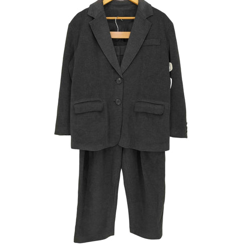 AZ-U 2Bテーラードジャケット 3タック ワイドテーパード パンツ セットアップ レディース