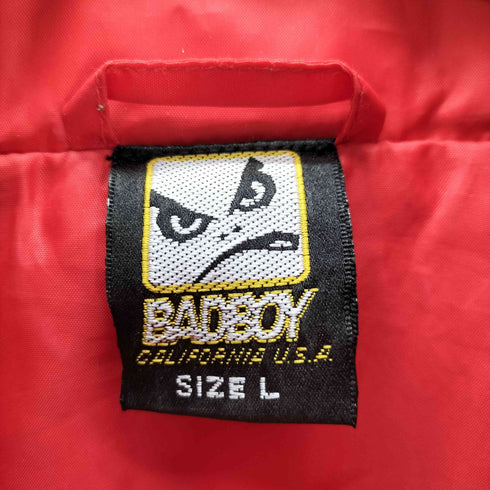 バッドボーイ BADBOY ロゴ 刺繍 パイピングライン パッカブルフード ポリ ジャケット メンズ import:L