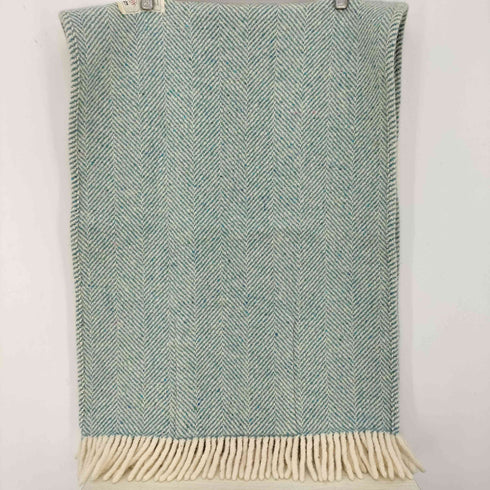 AVOCA アイルランド製 ウール フリンジ ポケット付き ストール レディース