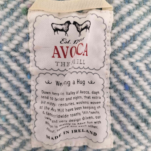 AVOCA アイルランド製 ウール フリンジ ポケット付き ストール レディース