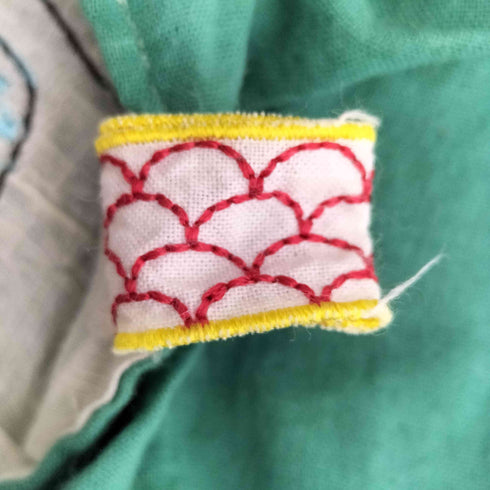 アヒル ワニ アニマル刺繍 ストール レディース