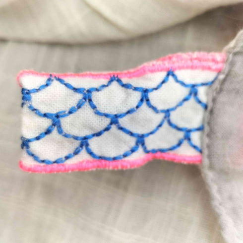 富士山 ツル スキージャンプ 刺繍 ストール レディース