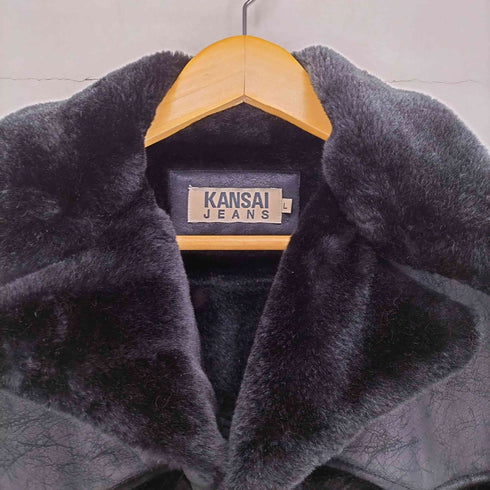 カンサイジーンズ KANSAI JEANS フェイクムートンブルゾン メンズ JPN:L
