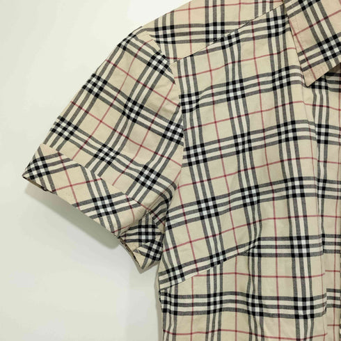 バーバリーブルーレーベル BURBERRY BLUE LABEL ノバチェック ハーフスリーブ シャツ レディース JPN:36