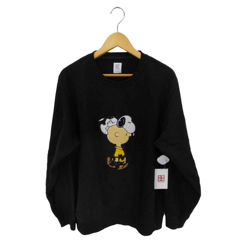 デザインティーシャツストアグラニフ Design Tshirts Store graniph PEANUTS キャラクター刺繍 クルーネックスウェット メンズ import:XL