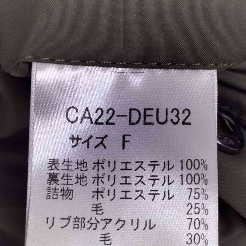 キャラクス CALUX 22aw QUILTED HOODY ダウンジャケット レディース FREE