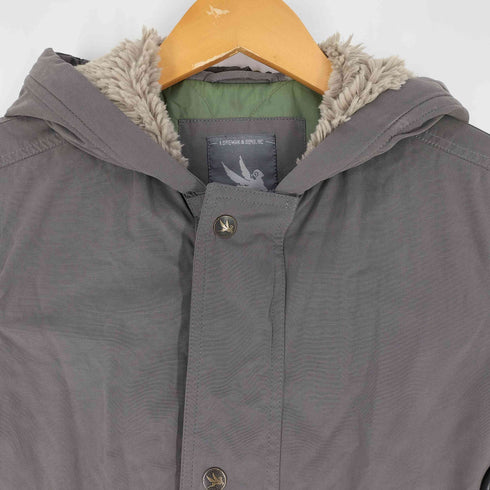 スピワック SPIEWAK IDEALジップ フードボア 裏地キルティング ドローコード 中綿コート メンズ import:XS